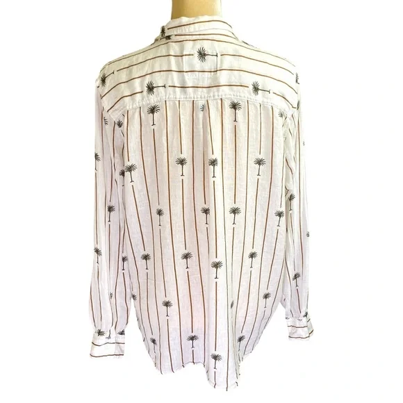 Rails Charli Stripe Palms Shirt - Picture 3 of 11